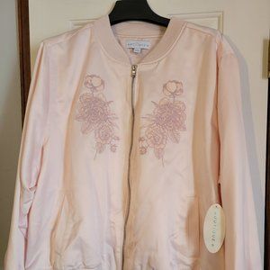 Pink plus size jacket